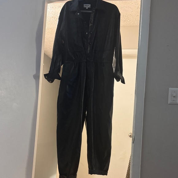 Agolde Sleek Black Jumpsuit - Picture 1 of 3